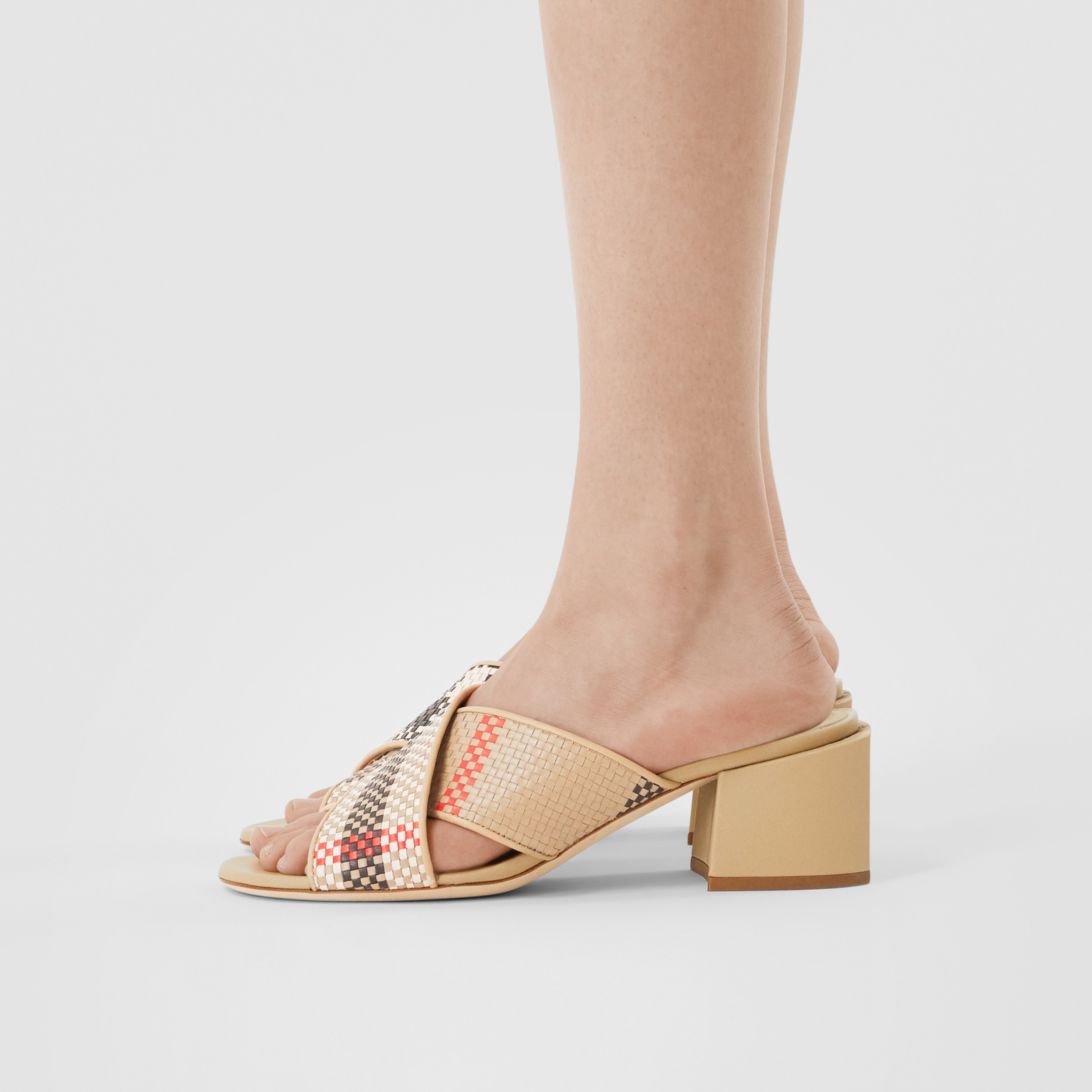 mini block heel sandals