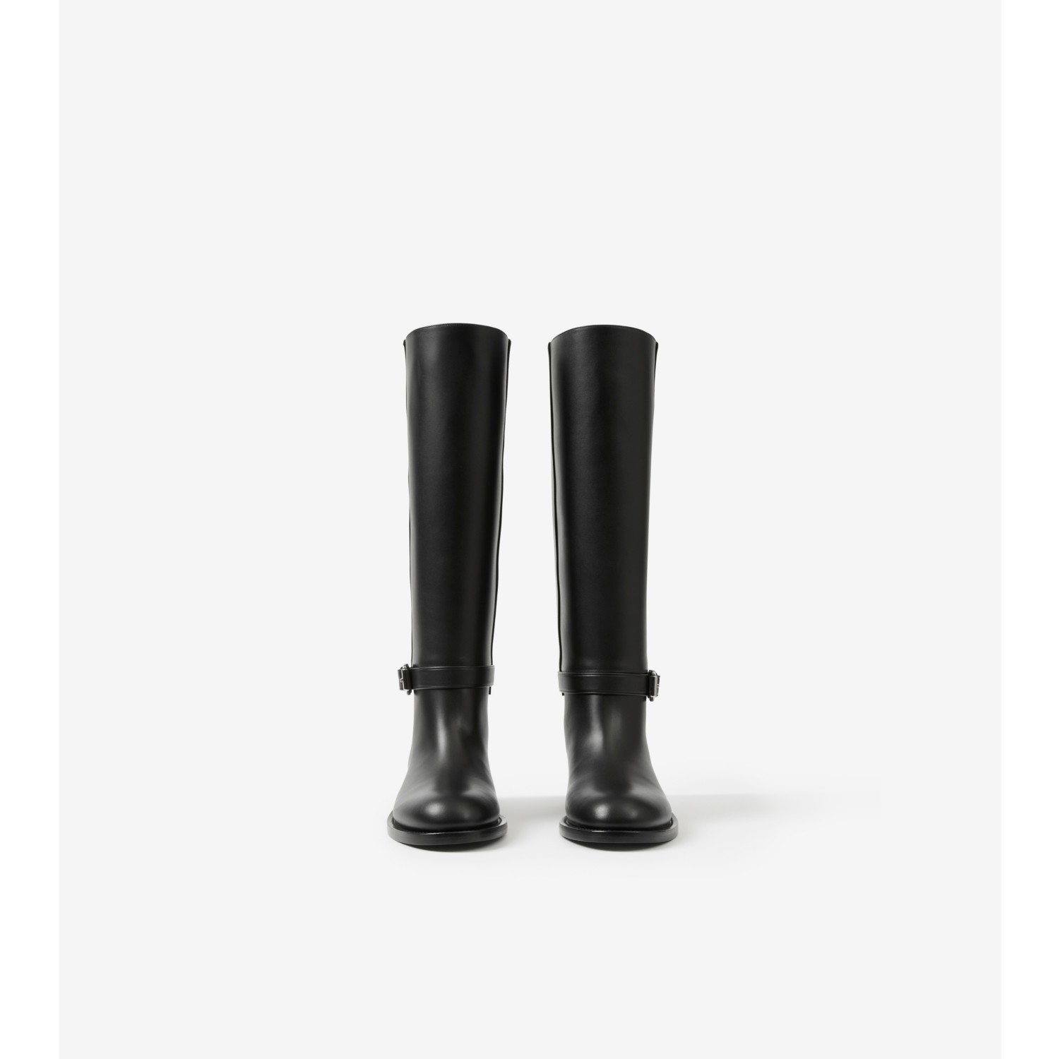 Leather Boots in Black - Women | Burberry® Official