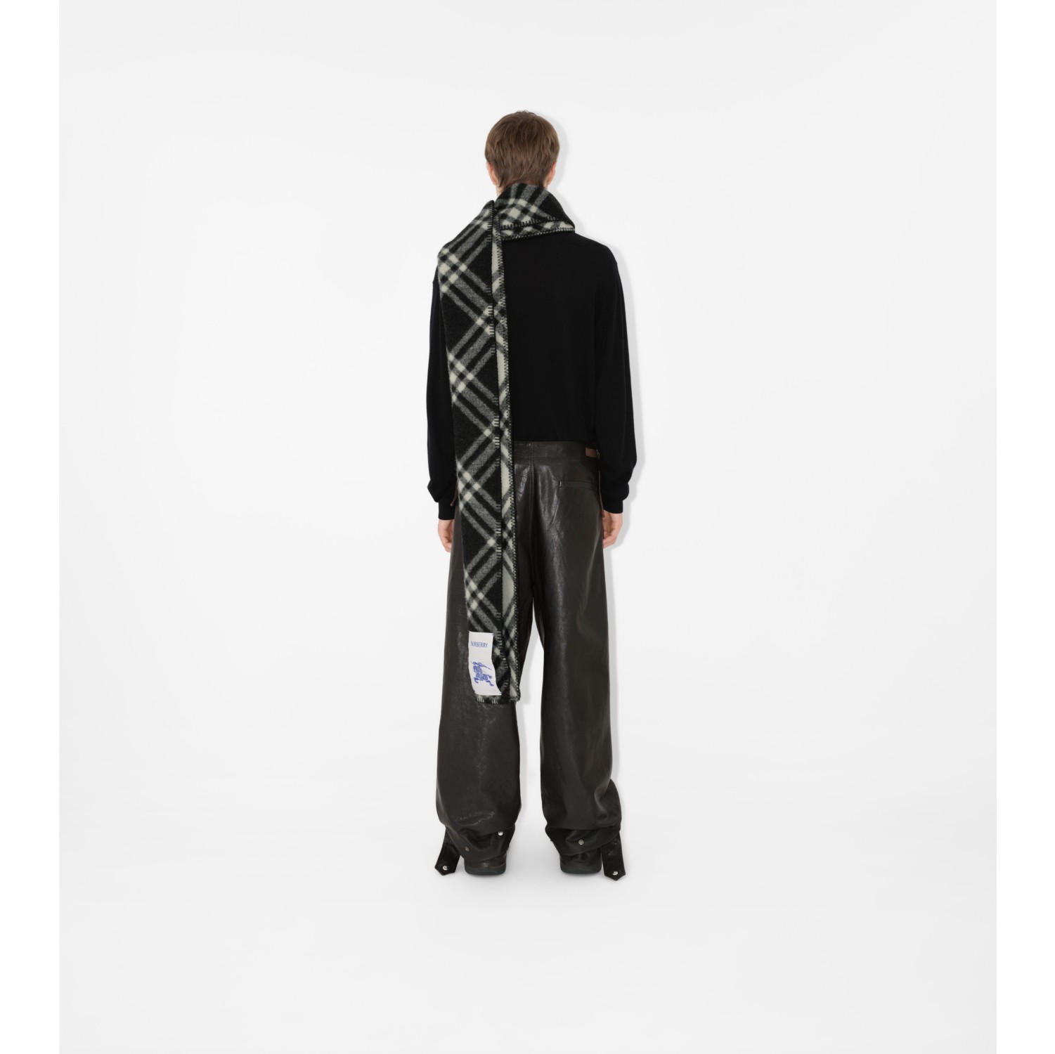 Burberry black check scarf online