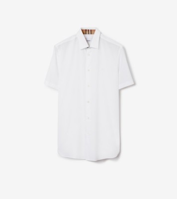 White and best sale black burberry shirt