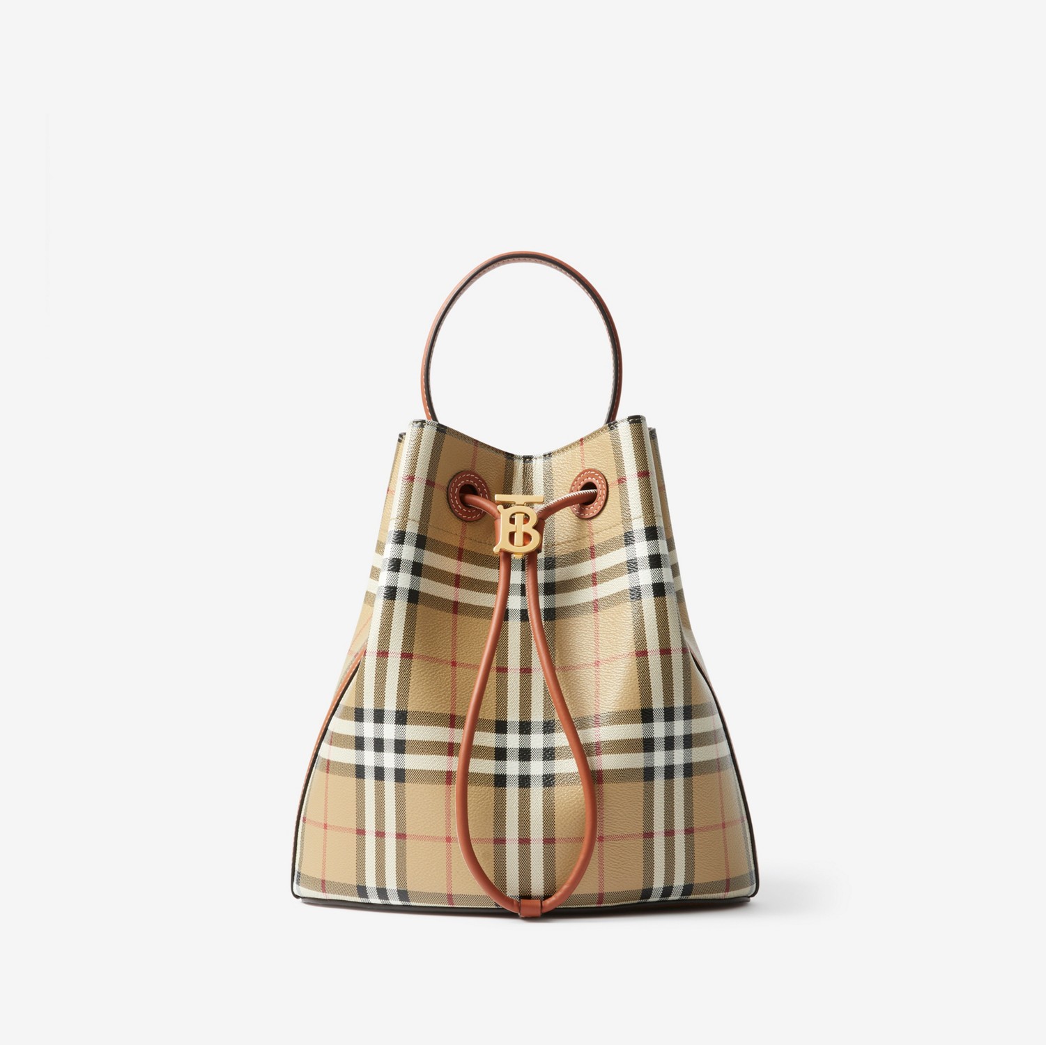 Small TB Bucket Bag in Archive Beige/briar Brown - Women | Burberry® Official