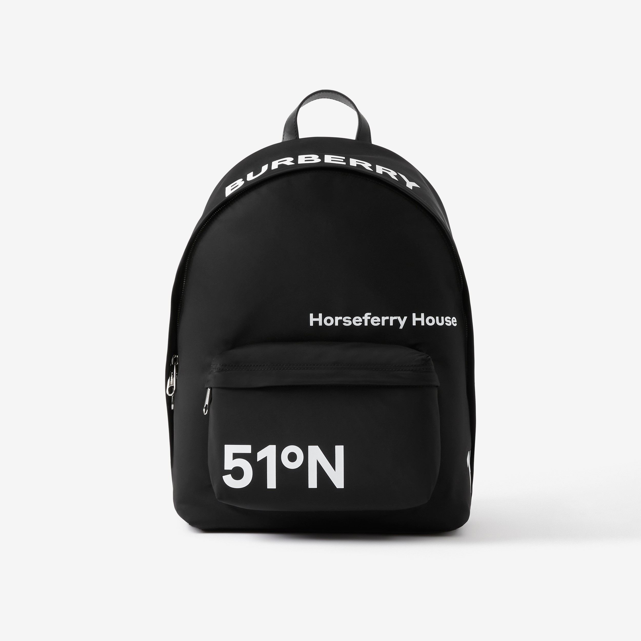 Coordinates Print Backpack in Black/white - Men | Burberry® Official - 1