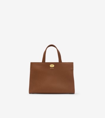 Small Cotswolds Tote in Hazel - Women, Leather | Burberry
