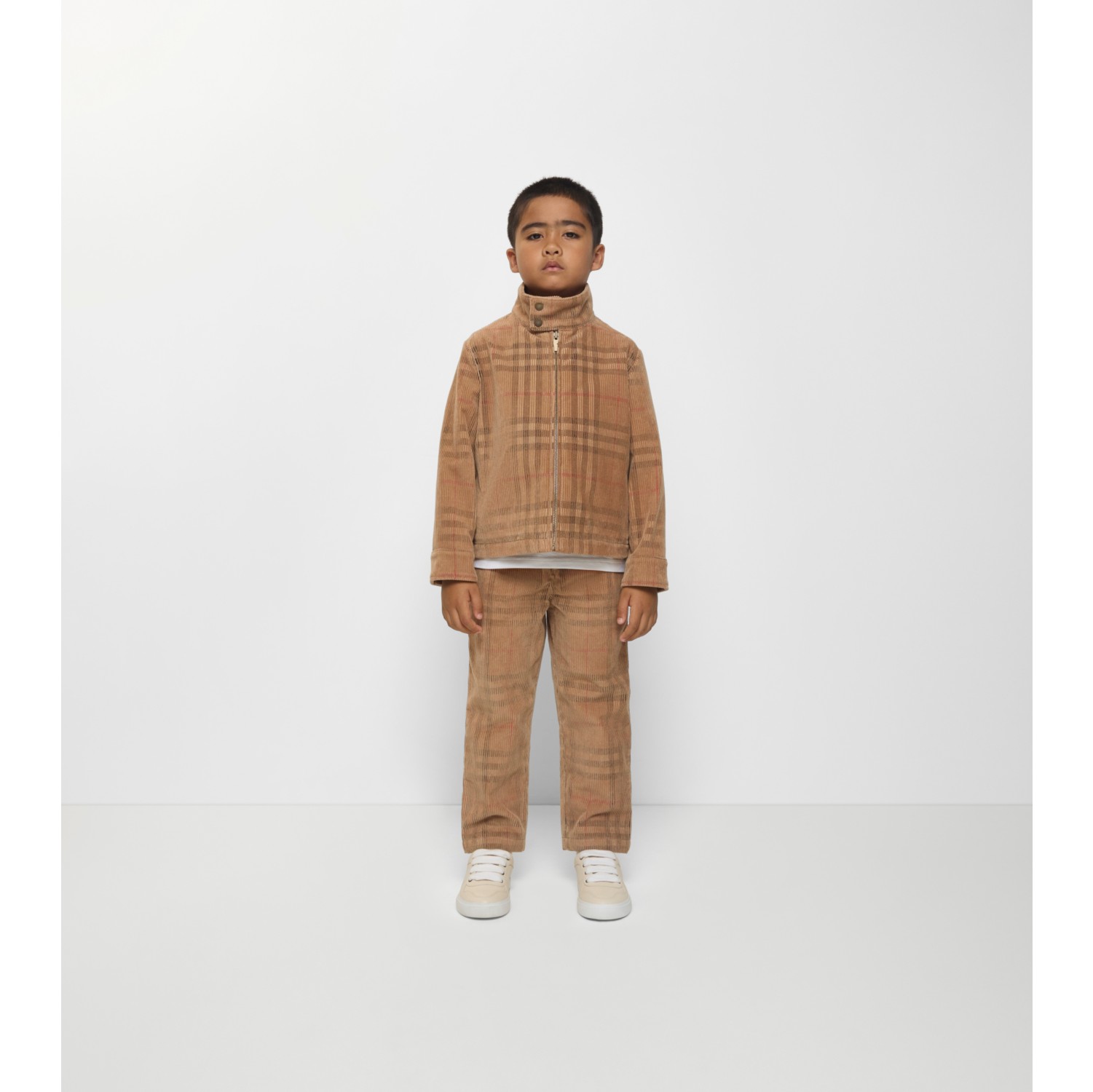 Check Corduroy Trousers