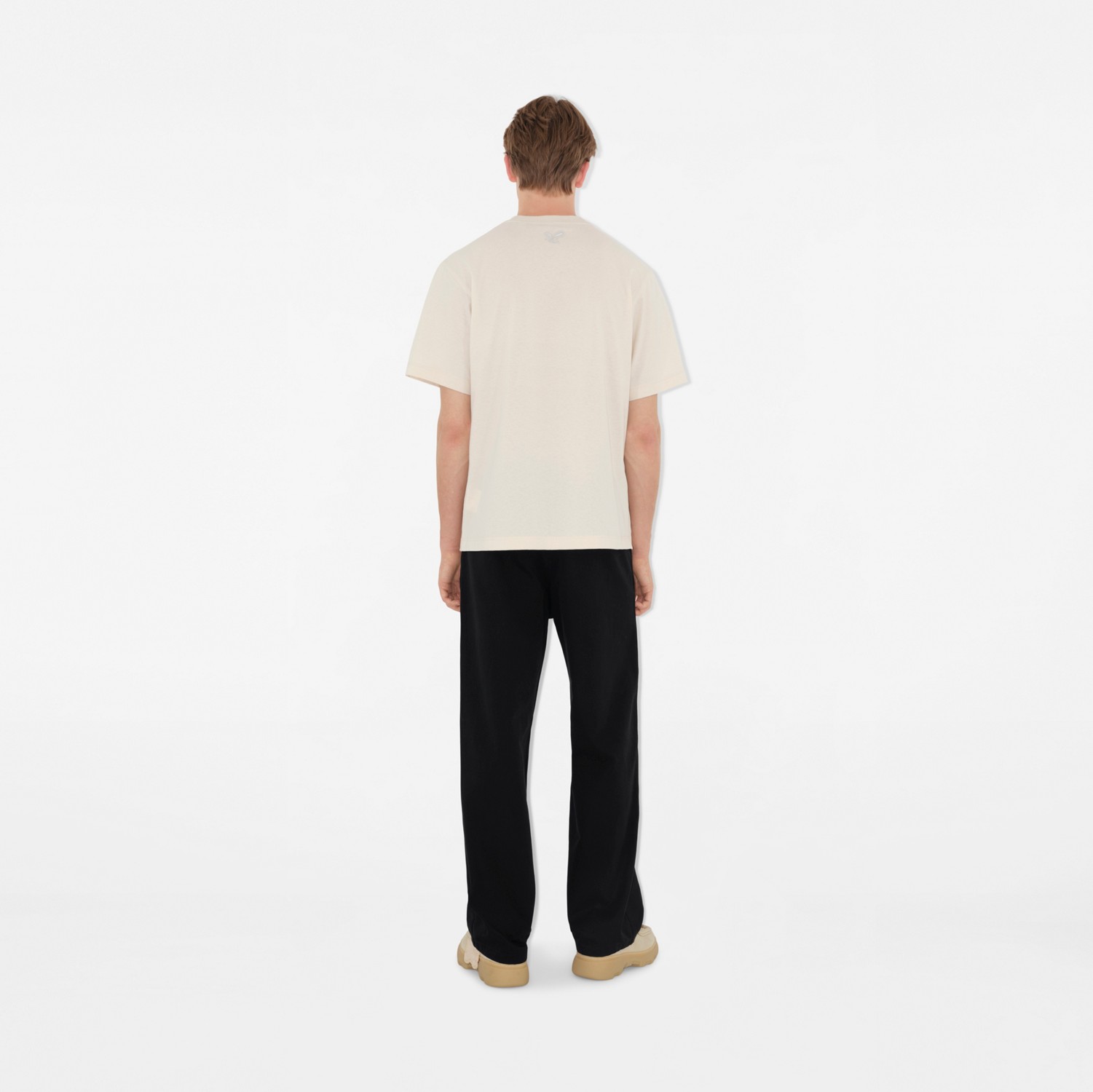 Paisley Logo Cotton T-shirt in Tundra - Men | Burberry® Official Paisley Logo Cotton T-shirt in Tundra - Men | Burberry® Official