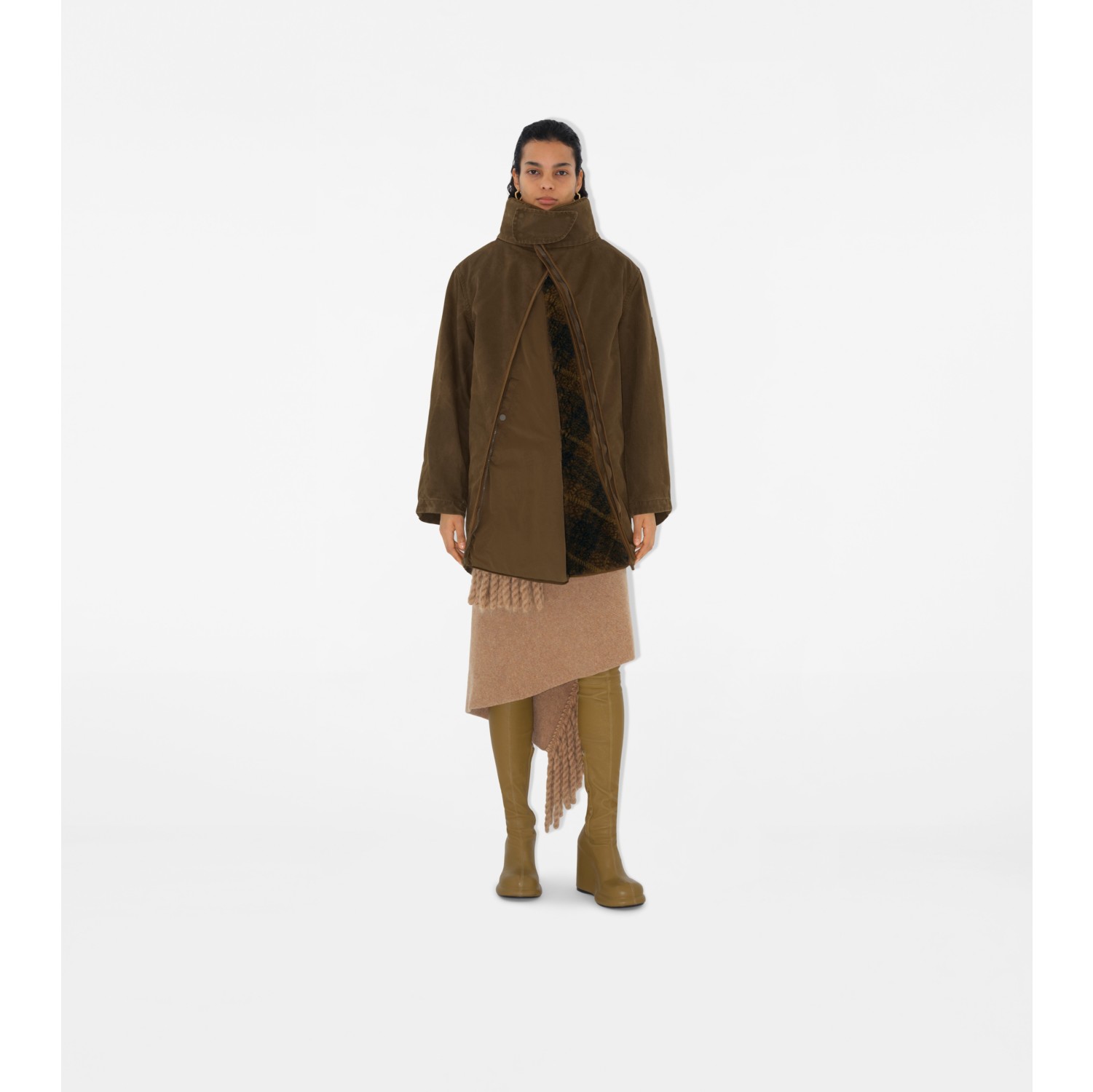 Parka in cotone con imbottitura staccabile