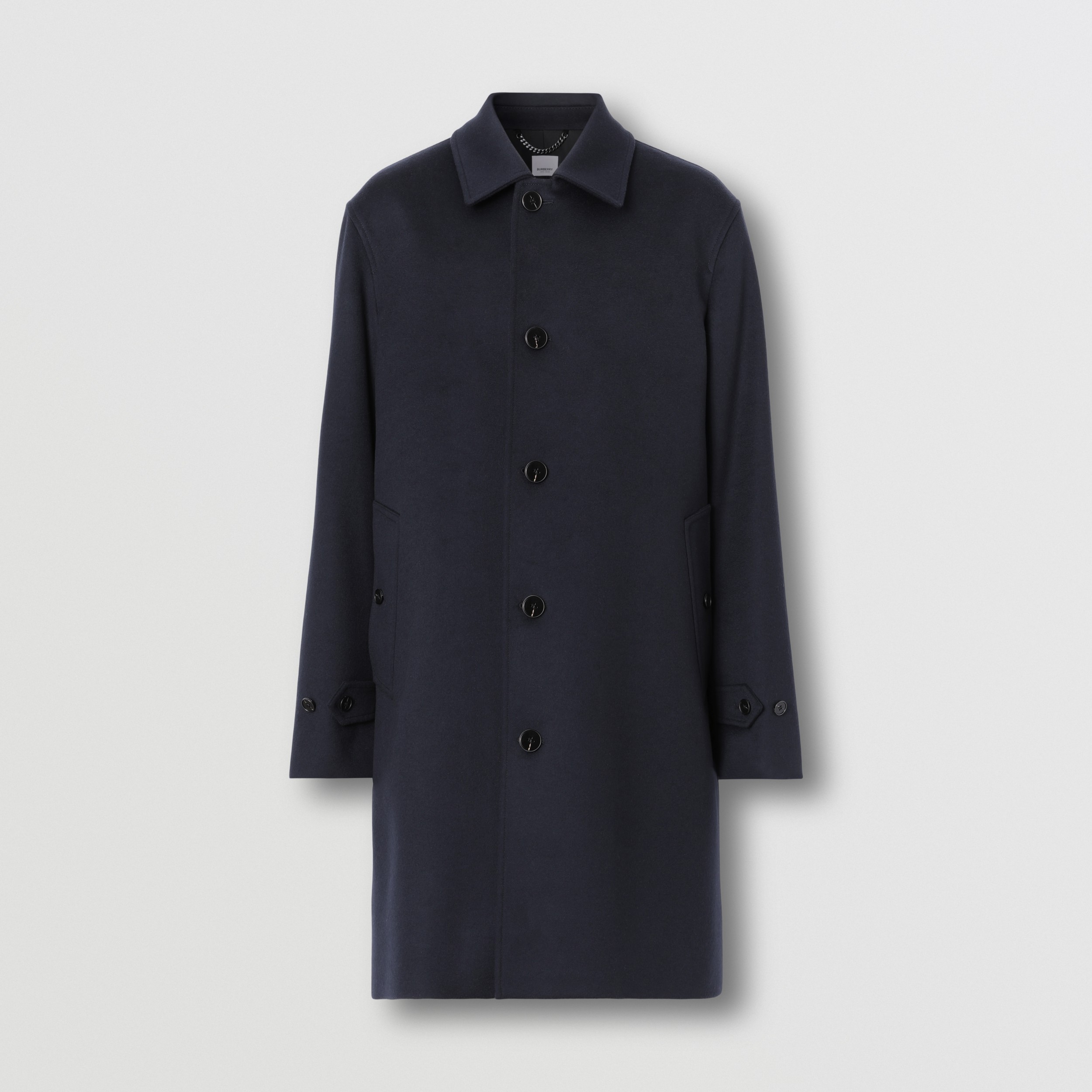 Cashmere Paddington Car Coat in Midnight Navy - Men | Burberry® Official