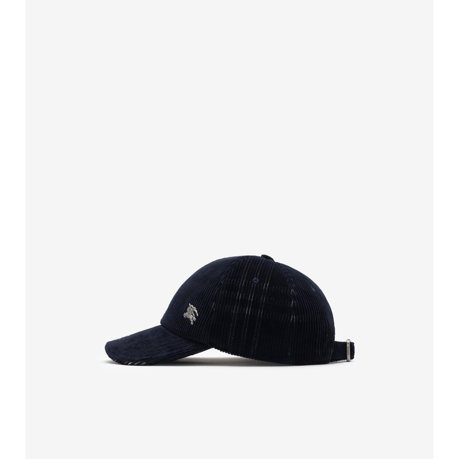 Check Corduroy Baseball Cap