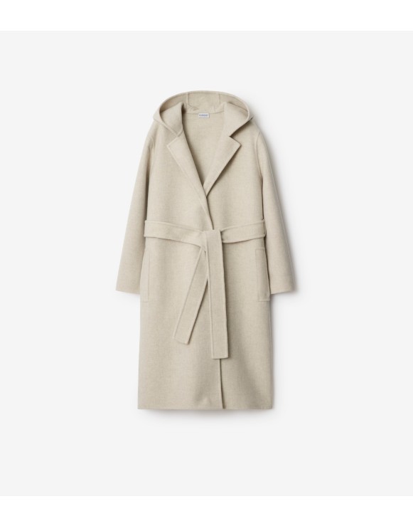 Cashmere Hooded Wrap Coat