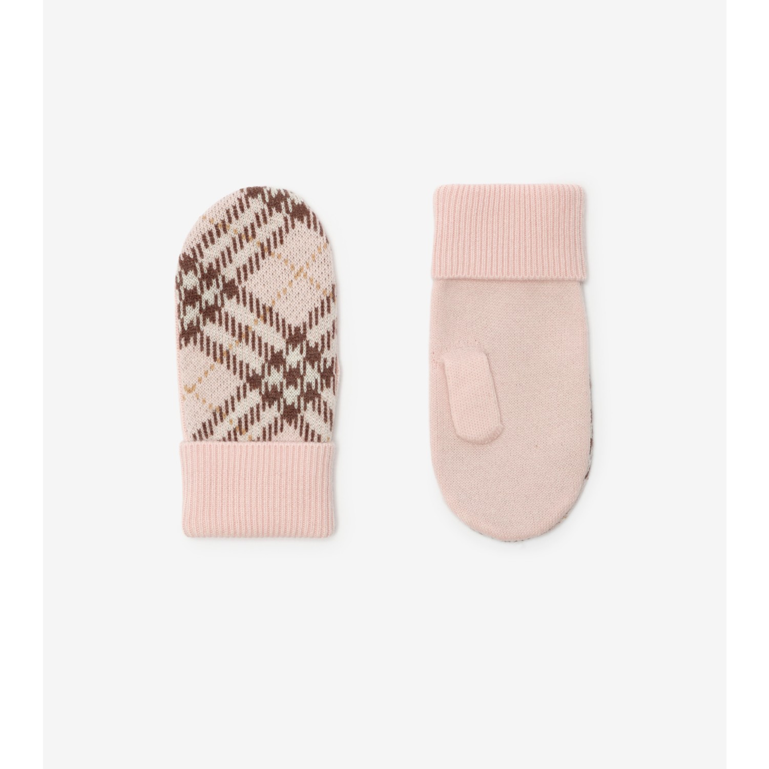 Muffole in lana e cashmere Check