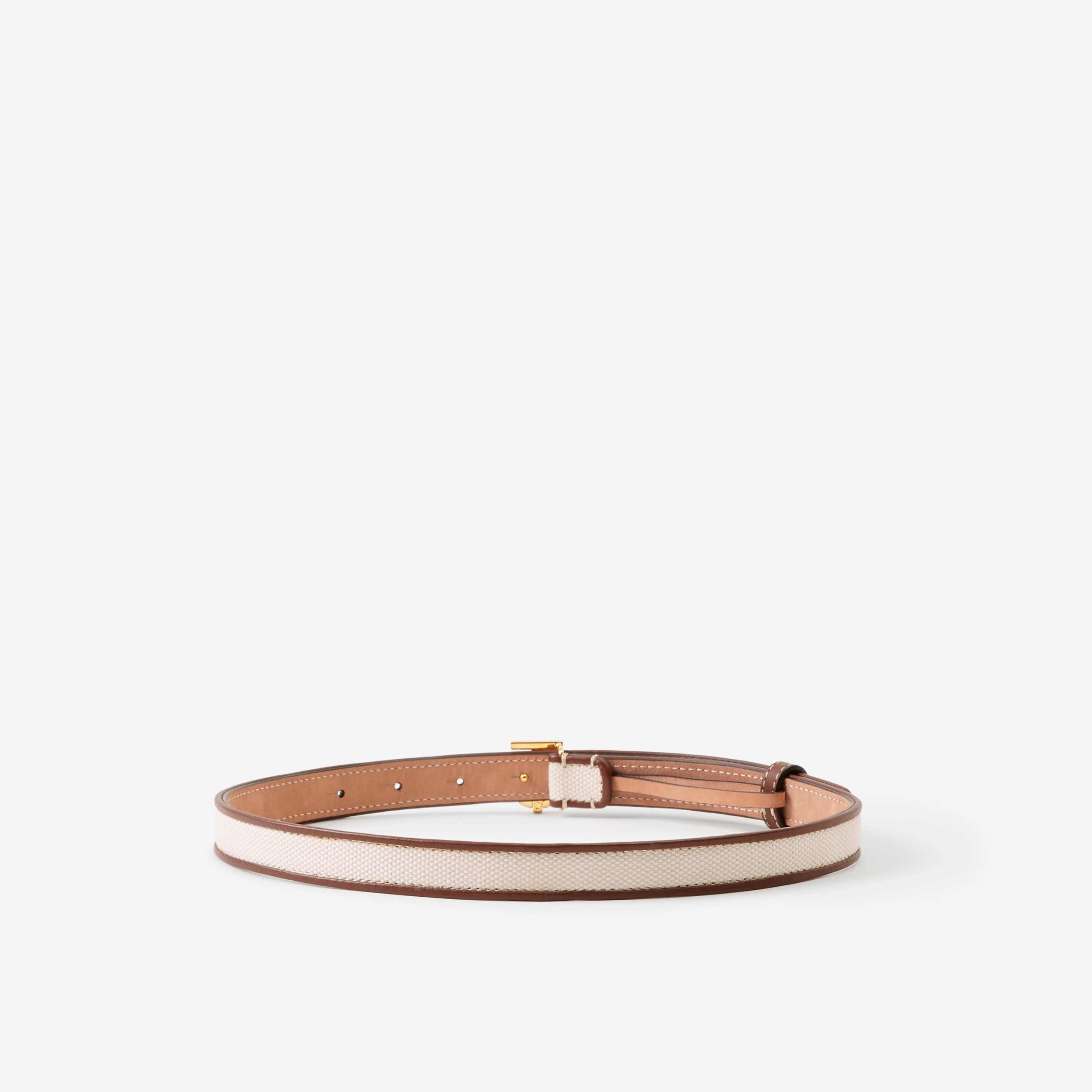 Canvas and Leather TB Belt in Natural/tan - Women | Burberry® Official - 2