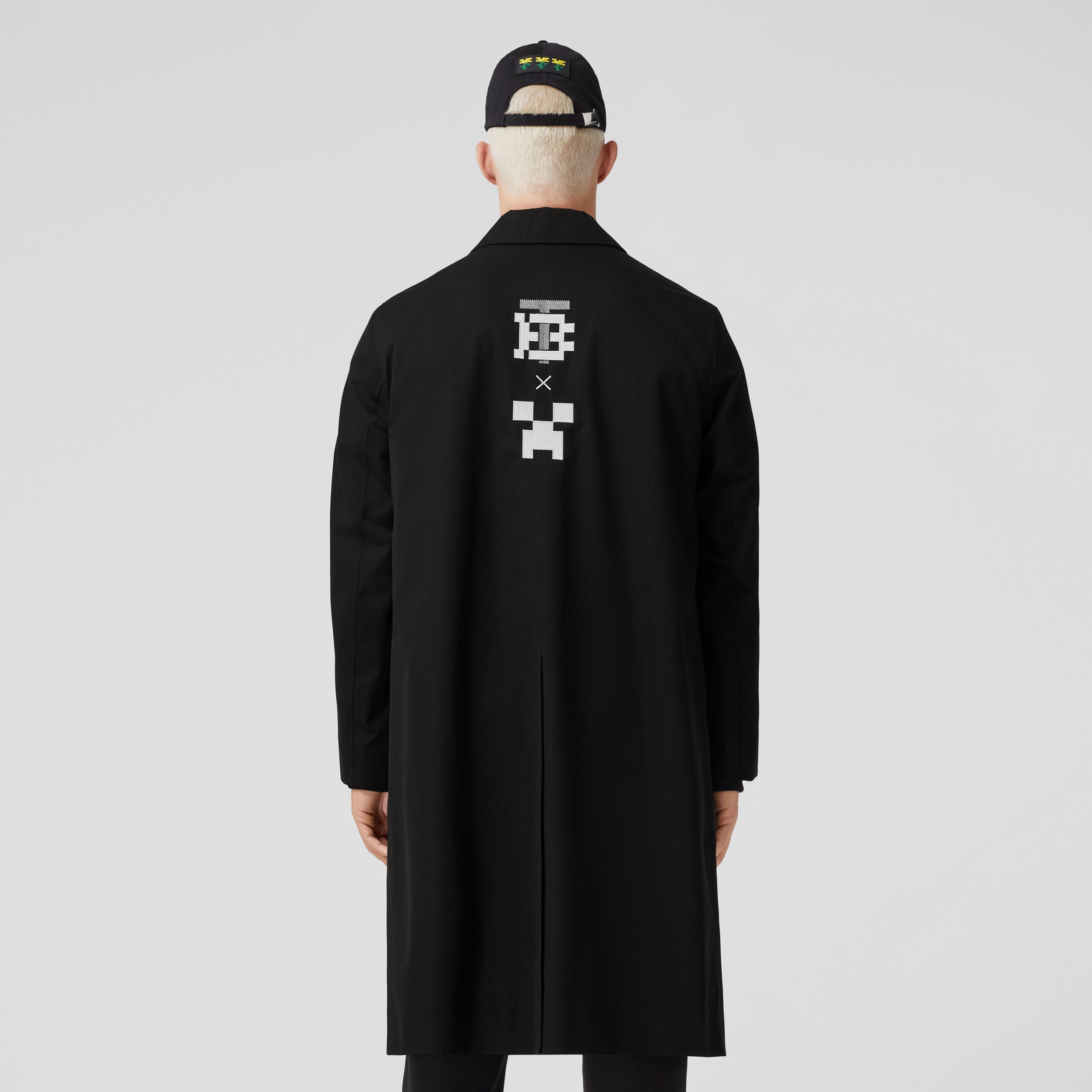 Monogram Motif Cotton Gabardine Car Coat in Black - Men | Burberry® Official - 3