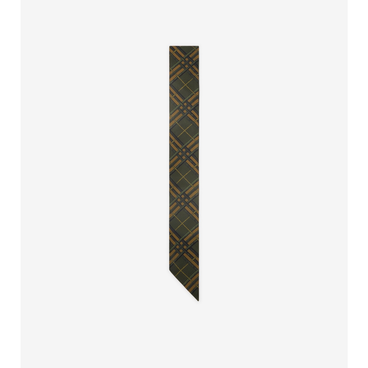 Skinny Reversible Etched Knight Silk Scarf