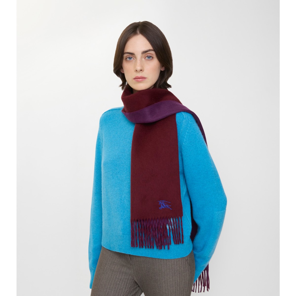  Embroidered Reversible Scarf