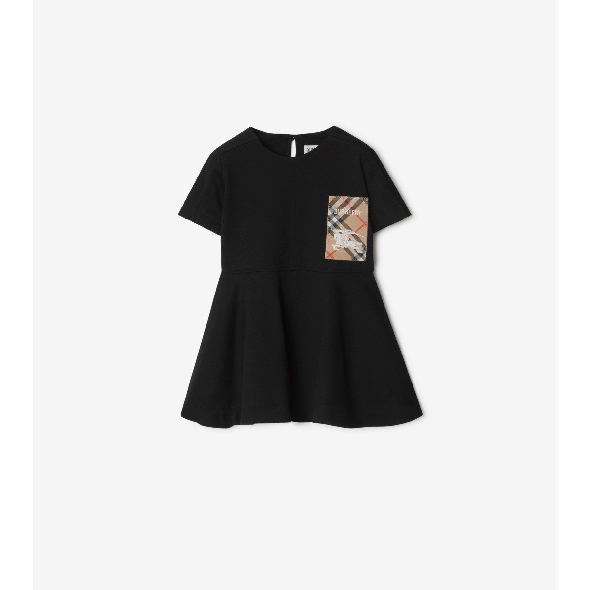  Check Label Cotton Dress