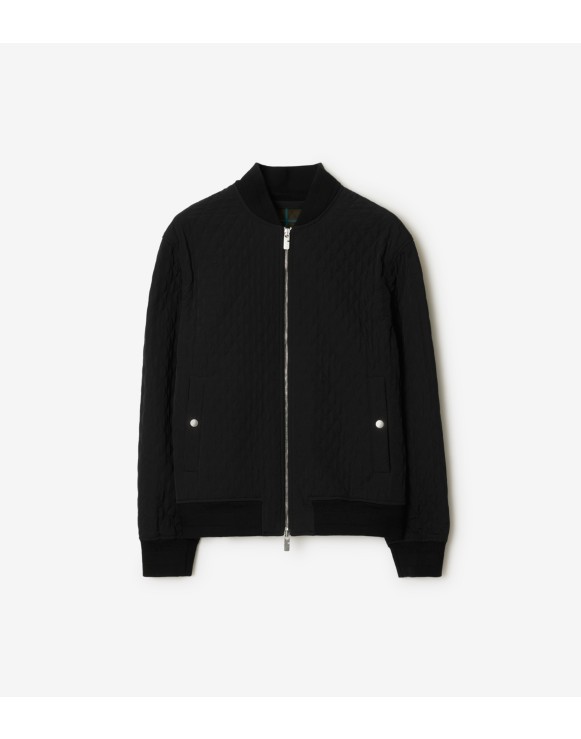 Quilted Nylon Bomber Jacket