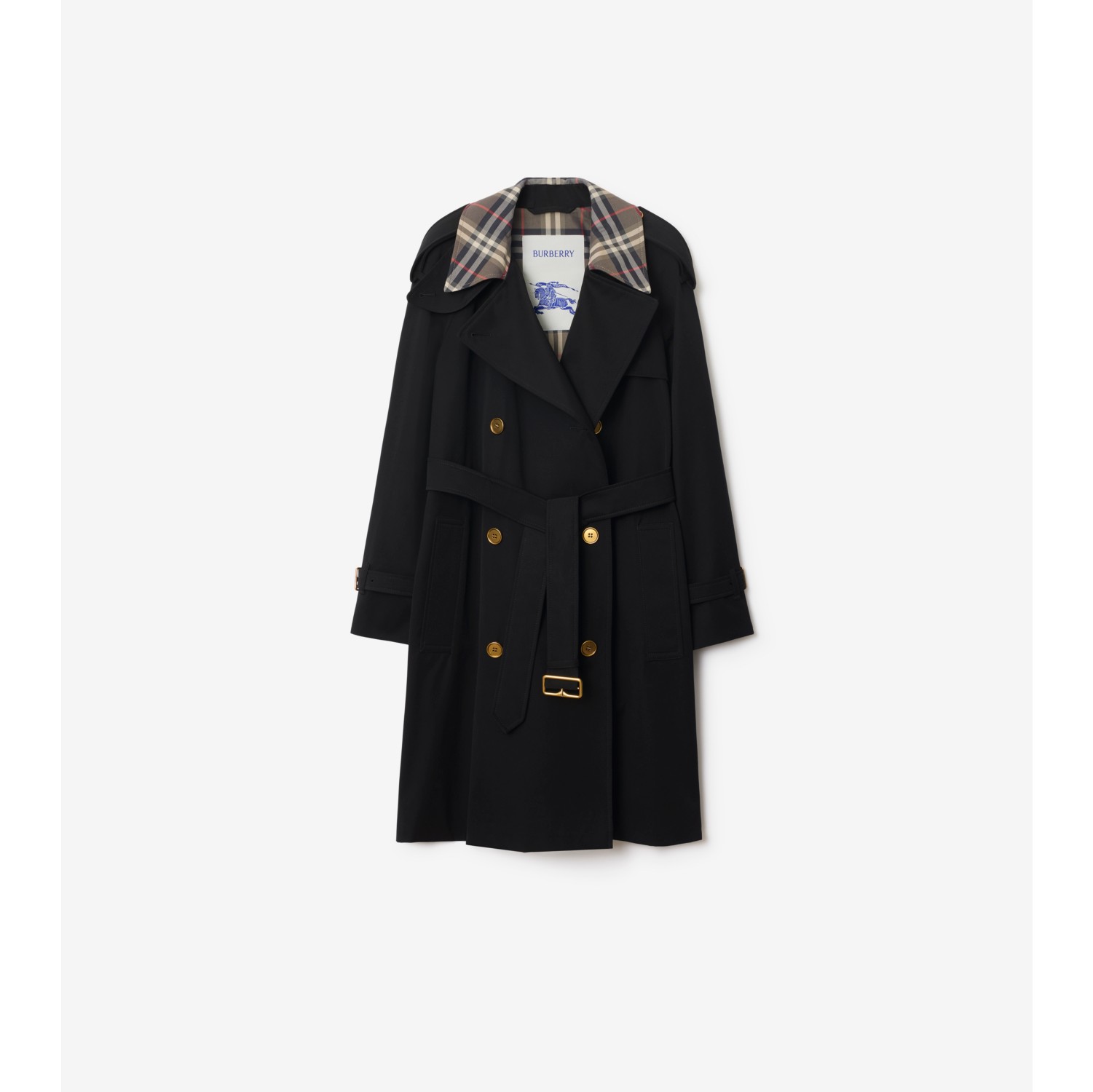 Burberry ブラック トレンチコート UK8 B89FBB34-8A26-4614-9163-