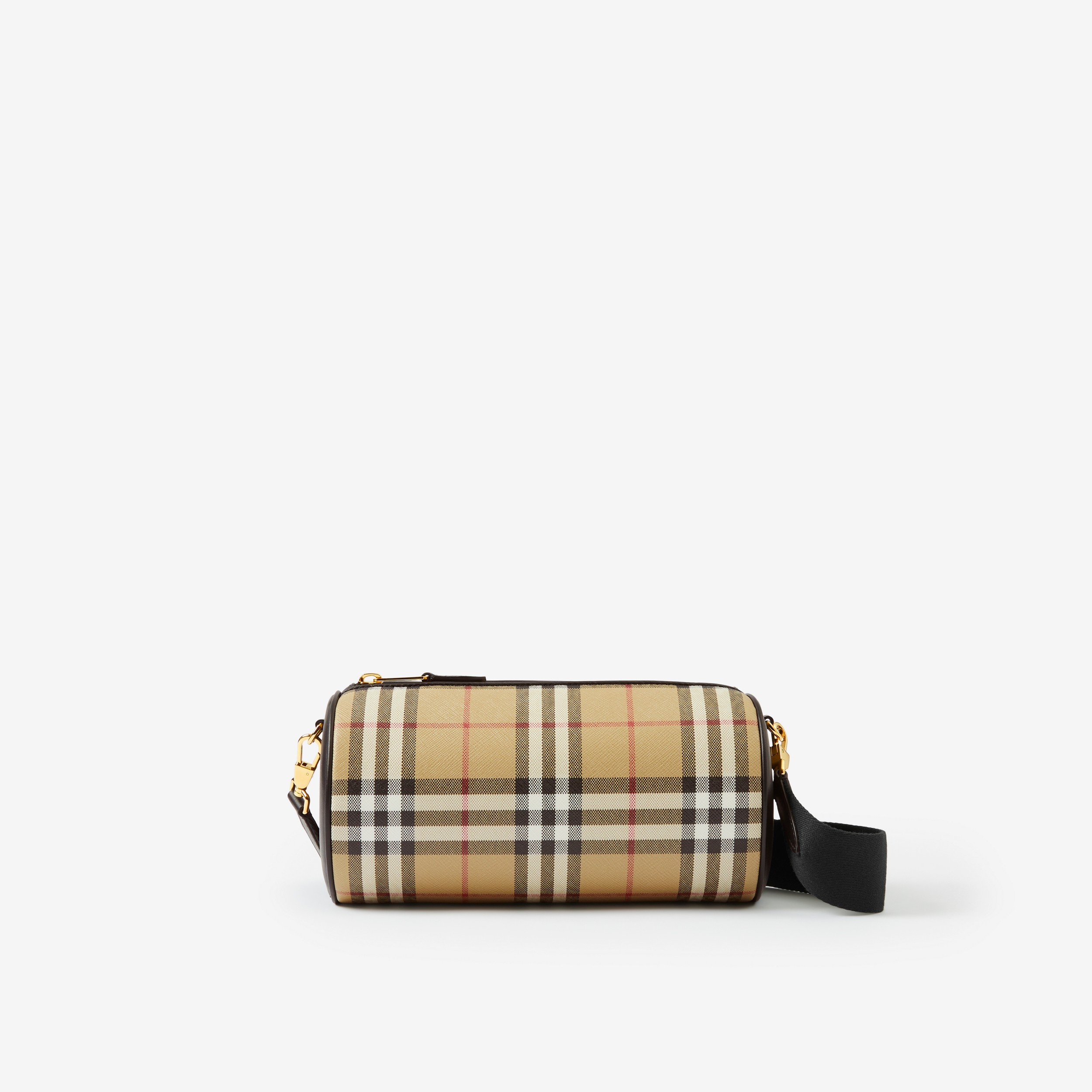 Barrel Bag im Vintage Check-Design (Vintage-beige/schwarz) - Damen | Burberry® - 1