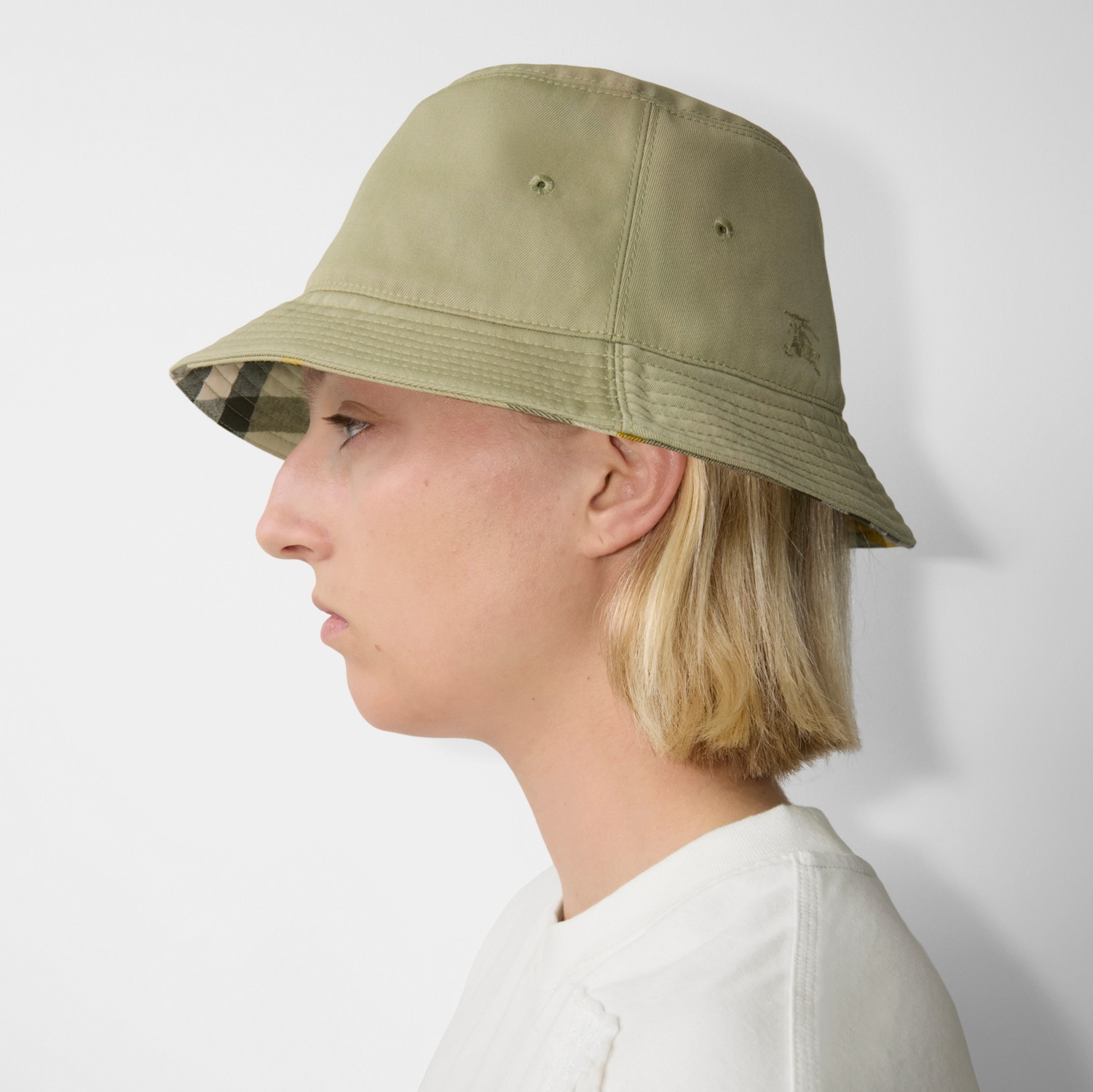 Cappello da pescatore reversibile in misto cotone