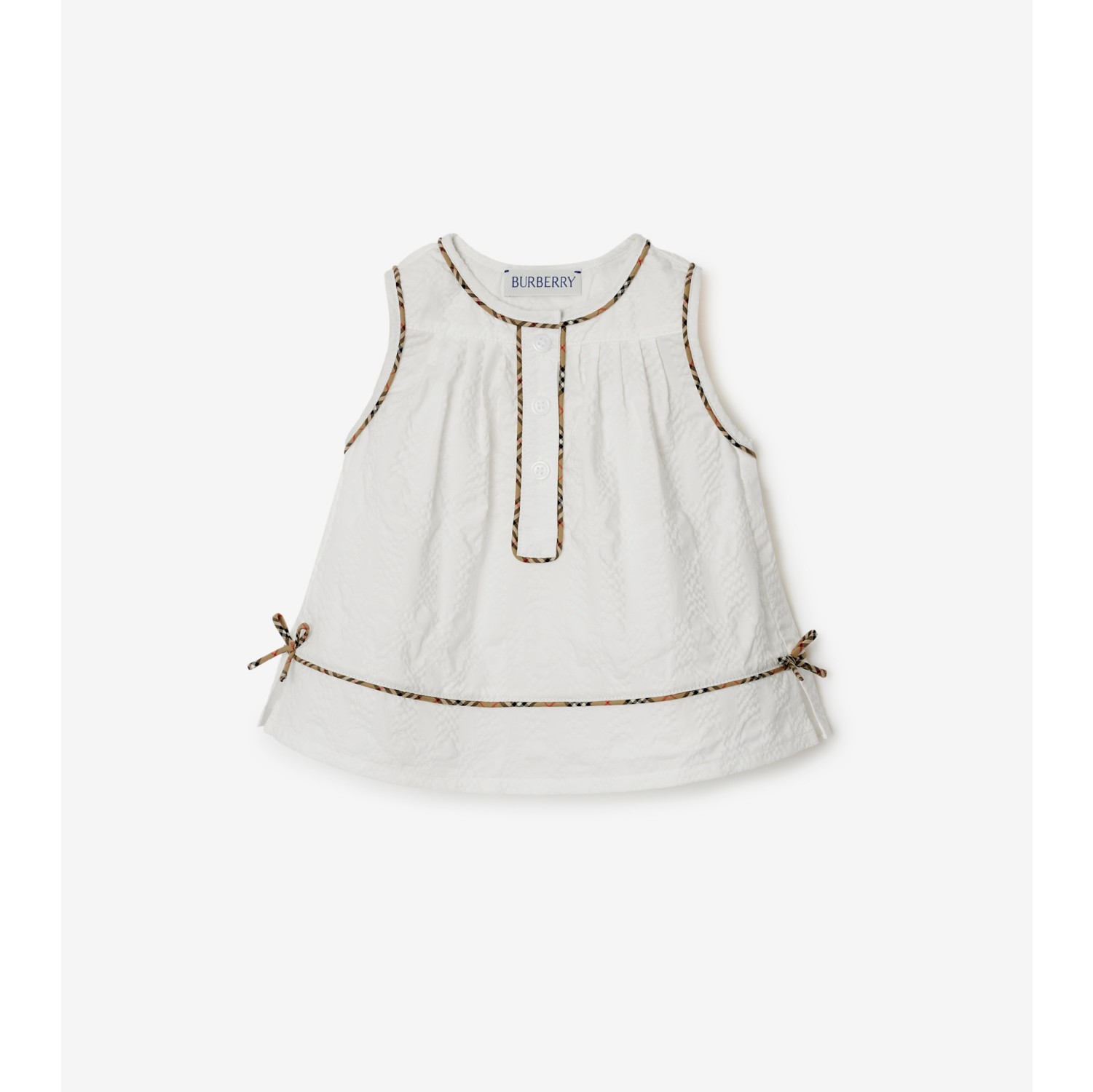 Cotton Three-piece Baby Gift Set in White - Children | Burberry® Official