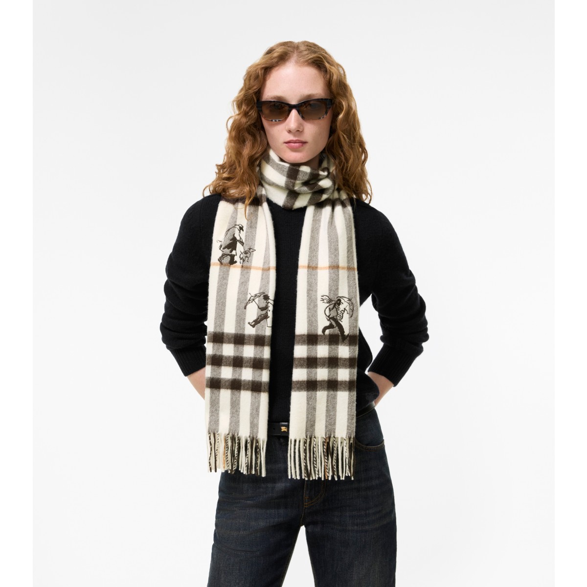  Check Mates Cashmere Scarf