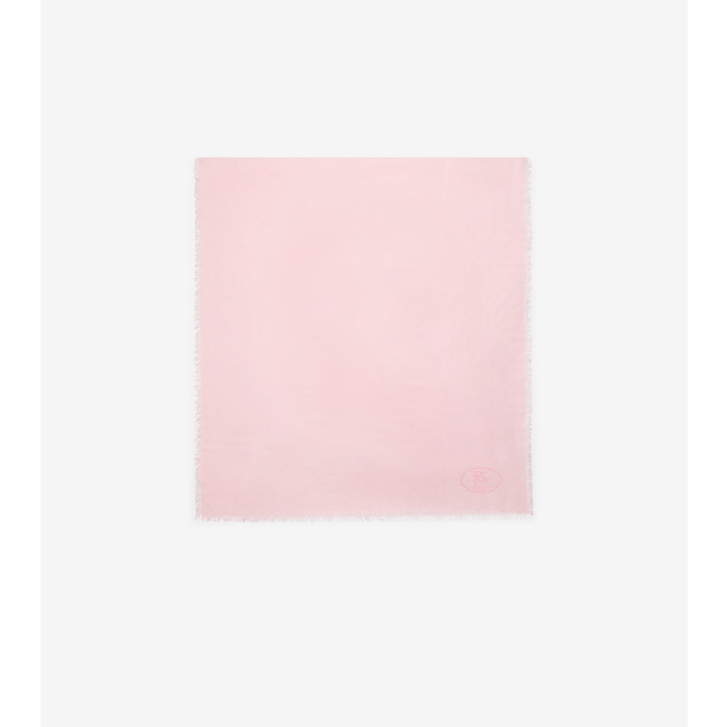 Wide Check Wool Silk Scarf