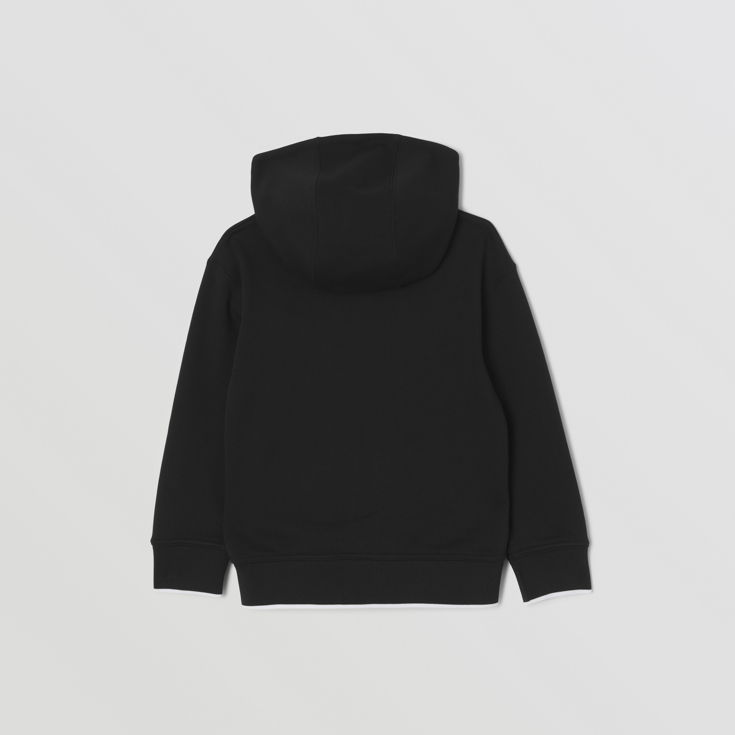Sudadera en algodón con capucha y motivo gráfico de tigre (Negro) | Burberry® oficial - 3