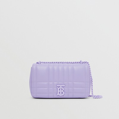 Small Quilted Lambskin Lola Bag in Soft Violet - Women | Burberry® Official