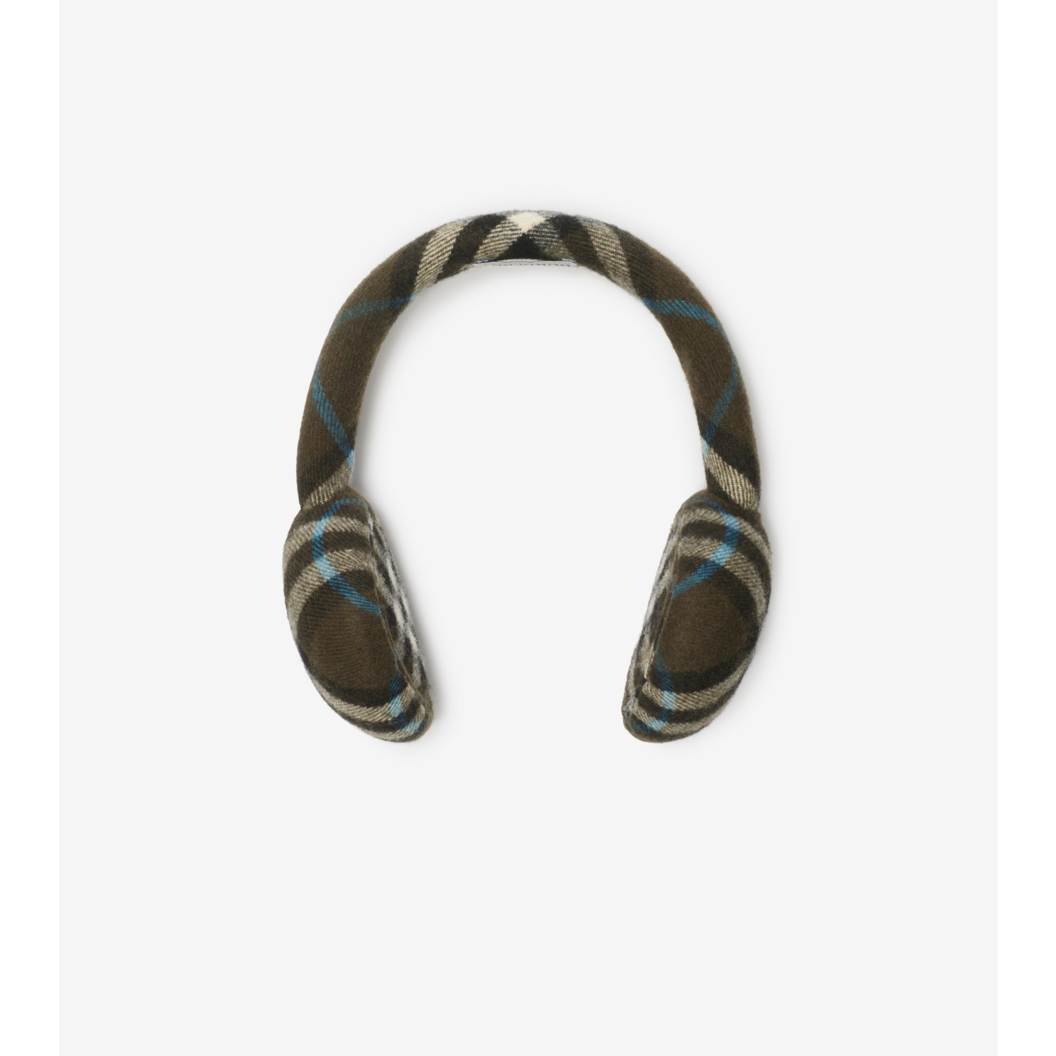 Check Wool Earmuffs in Snug Burberry Official