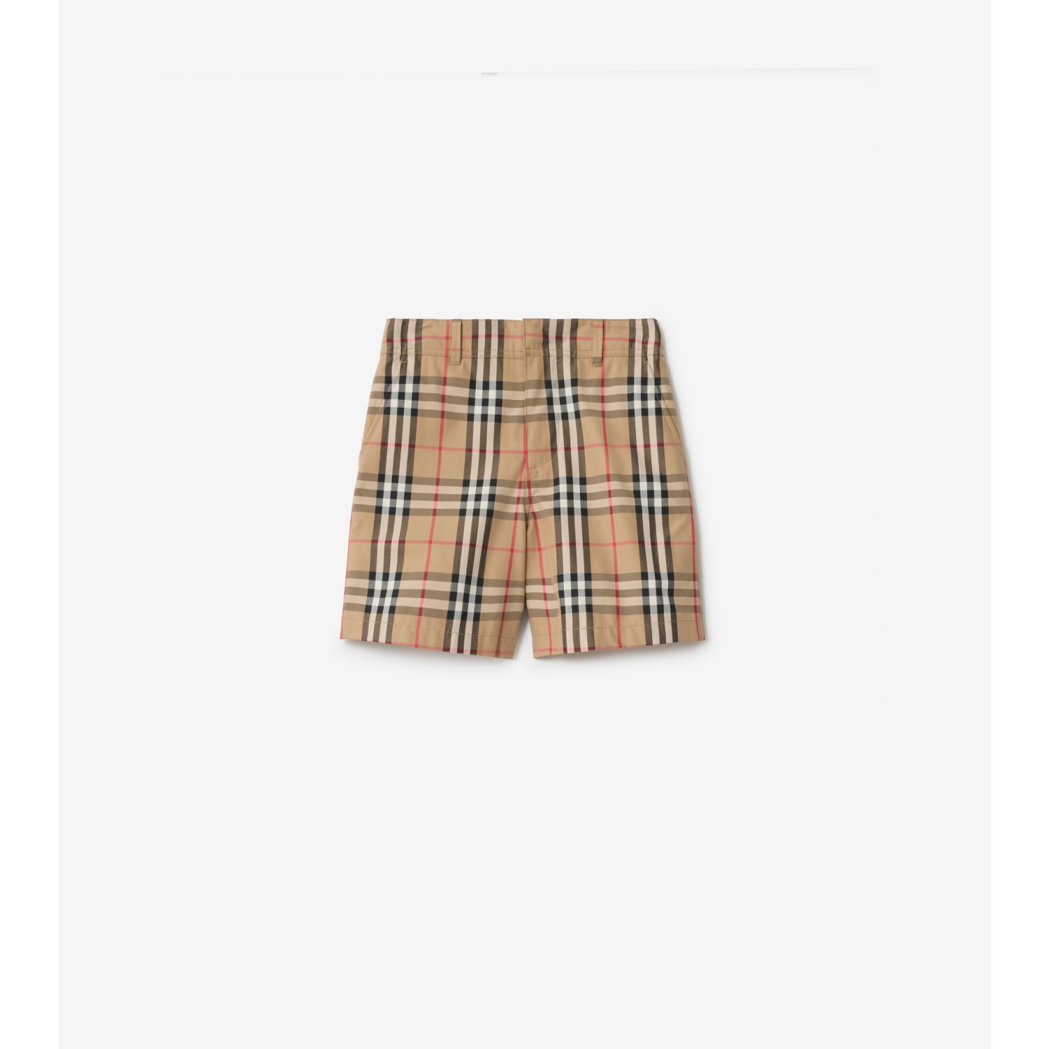 Check Cotton Oxford Shorts