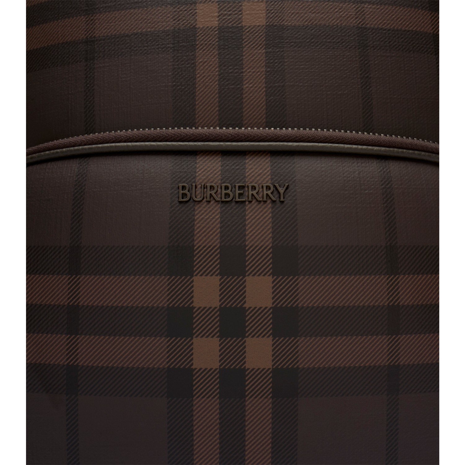 City Check Zip Backpack in Dark brown - Men | Burberry® Official