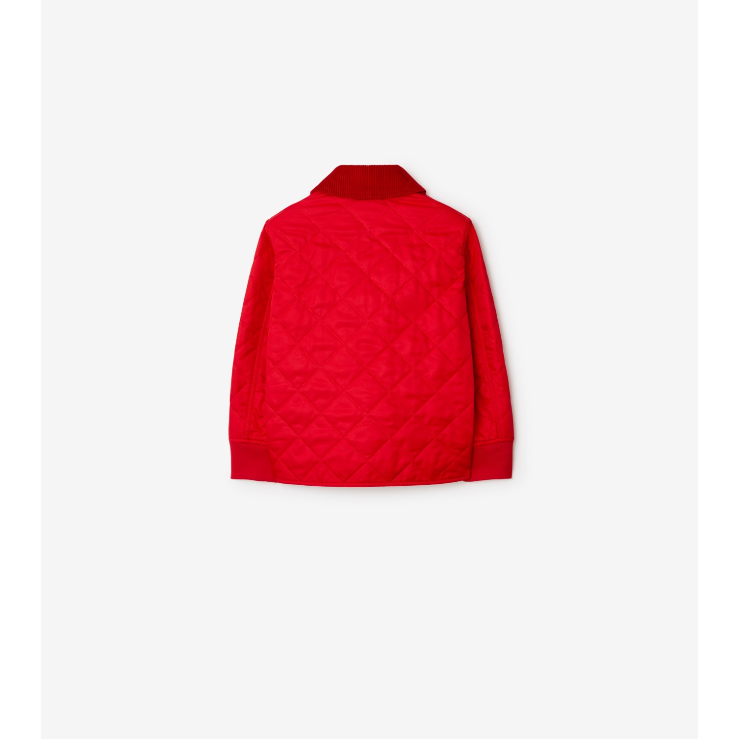 Burberry red quilted jacket sale