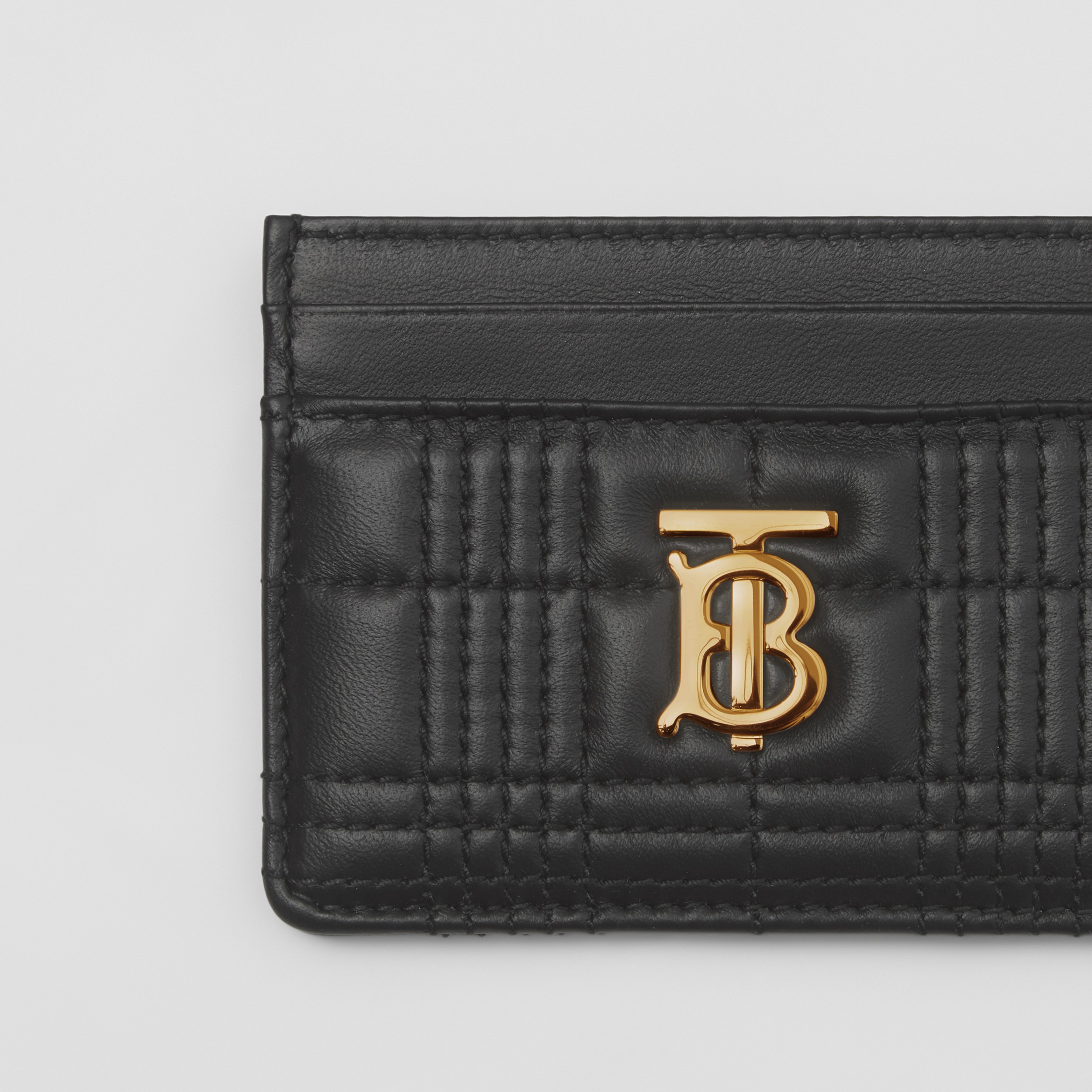 Quilted Lambskin Lola Card Case in Black - Women | Burberry® Official - 2