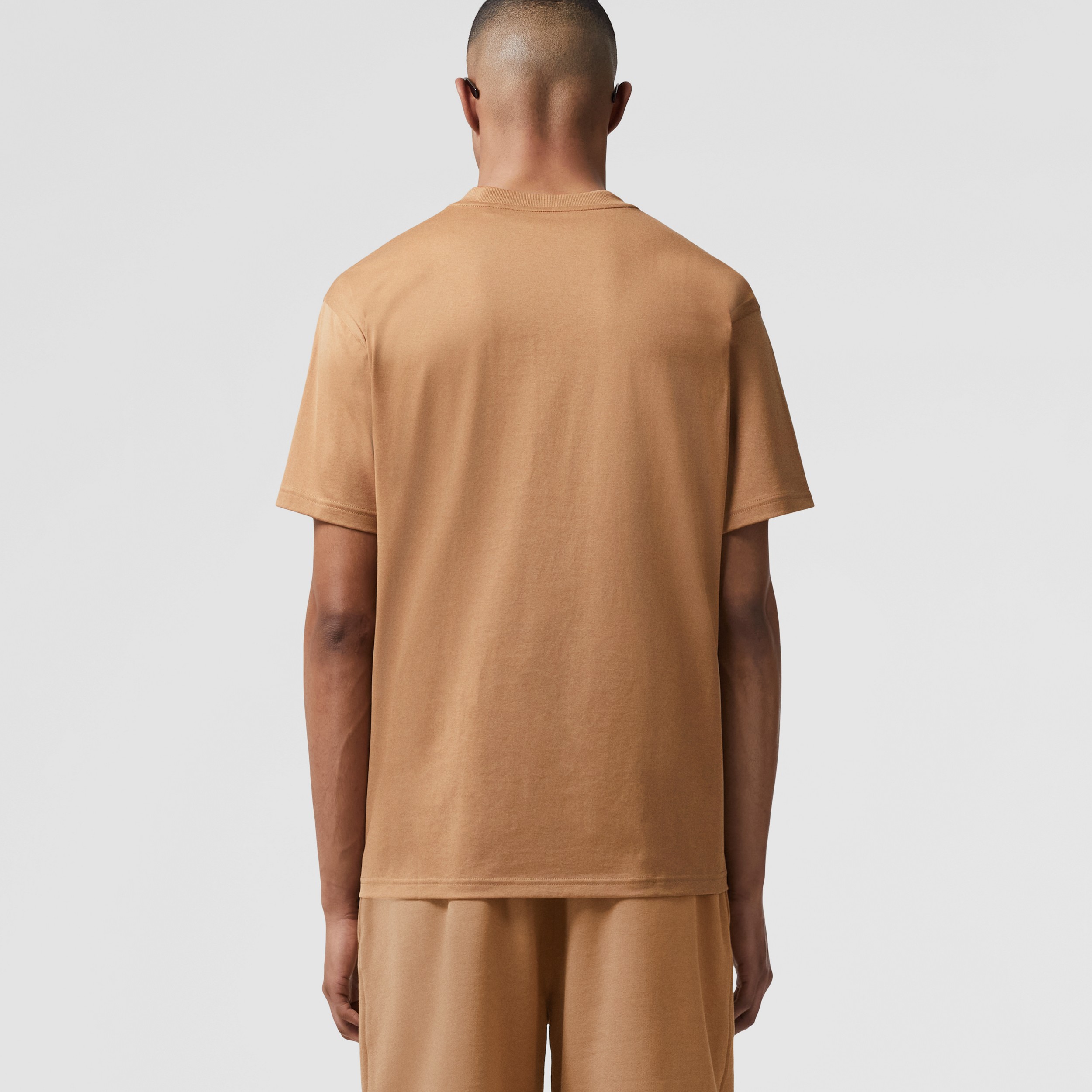 T-shirt oversize en coton avec logo (Camel) - Homme | Site officiel Burberry® - 3