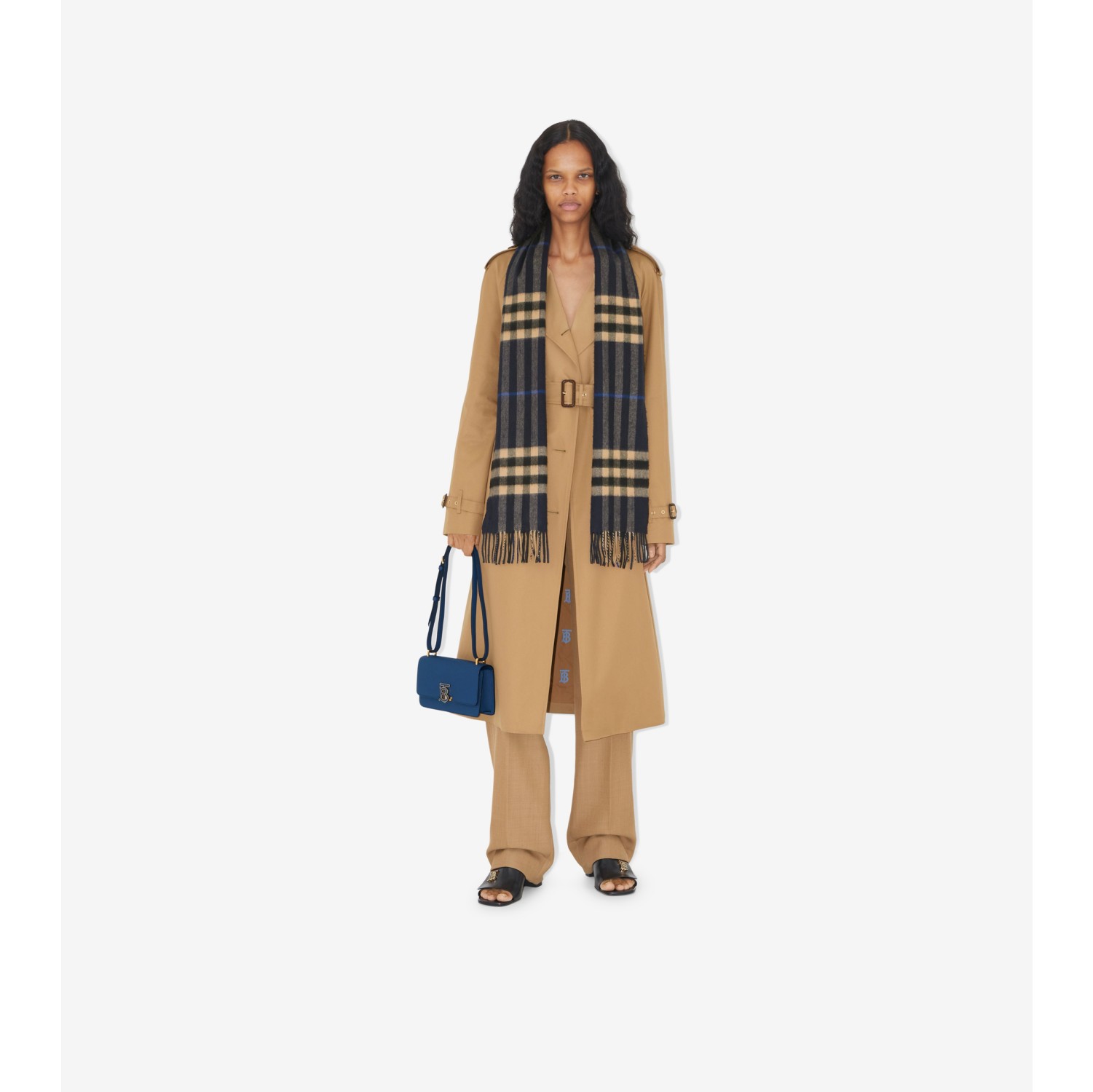 Burberry camel shop cashmere scarf