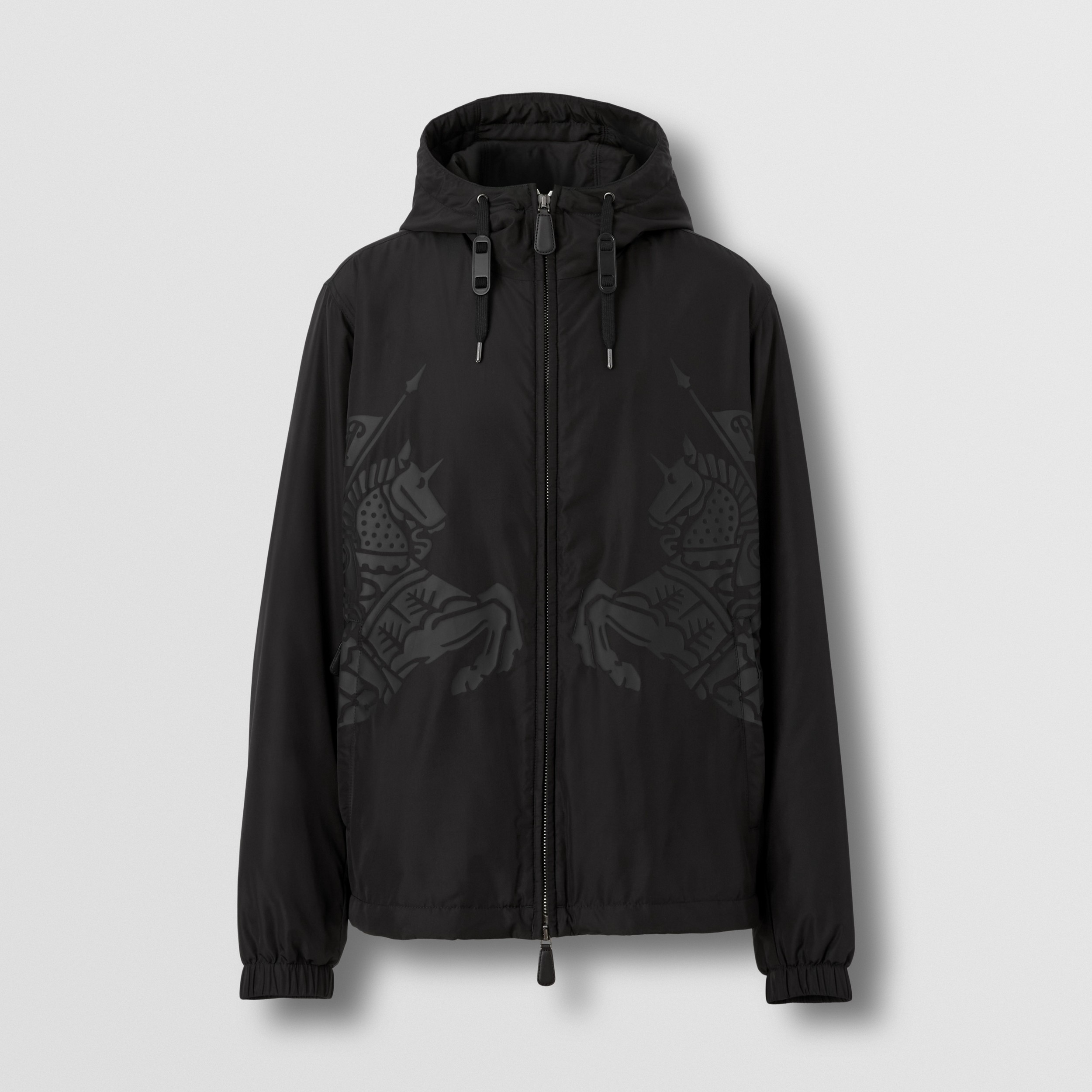 EKD Print Hooded Jacket in Black - Men | Burberry® Official - 4