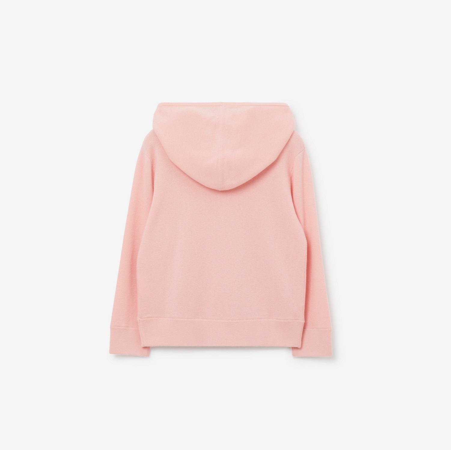 Blusa de moletom com capuz e zíper em cashmere com estampa EKD (Rosa Concha) | Burberry® oficial