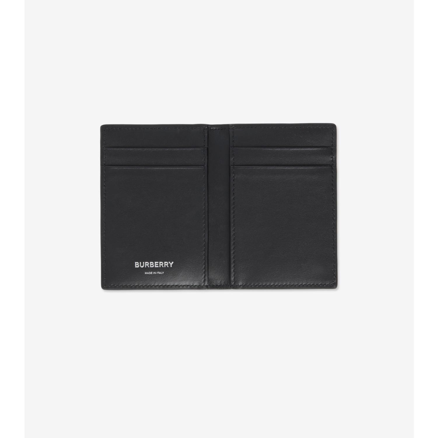 Check Folding Card Case in Navy - Men, Canvas | Burberry® Official