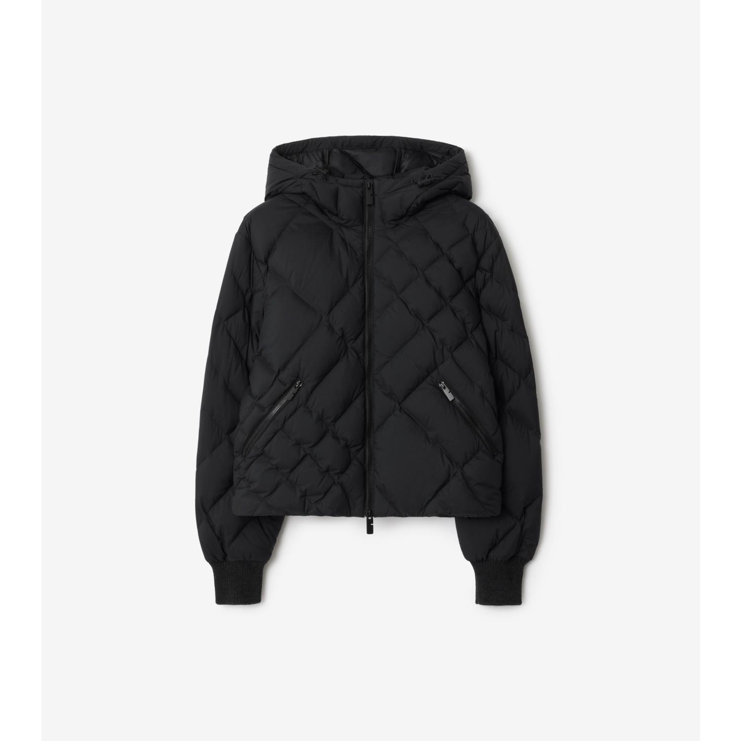 Wattierte Jacke „Delley“ aus Nylon mit genähtem Karomuster