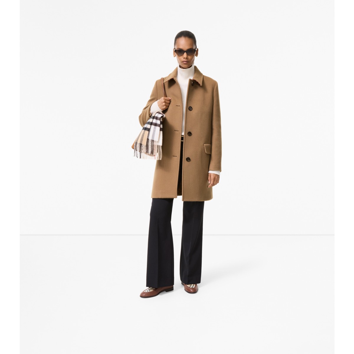  Check Wool Cashmere Gosford Tailored Coat