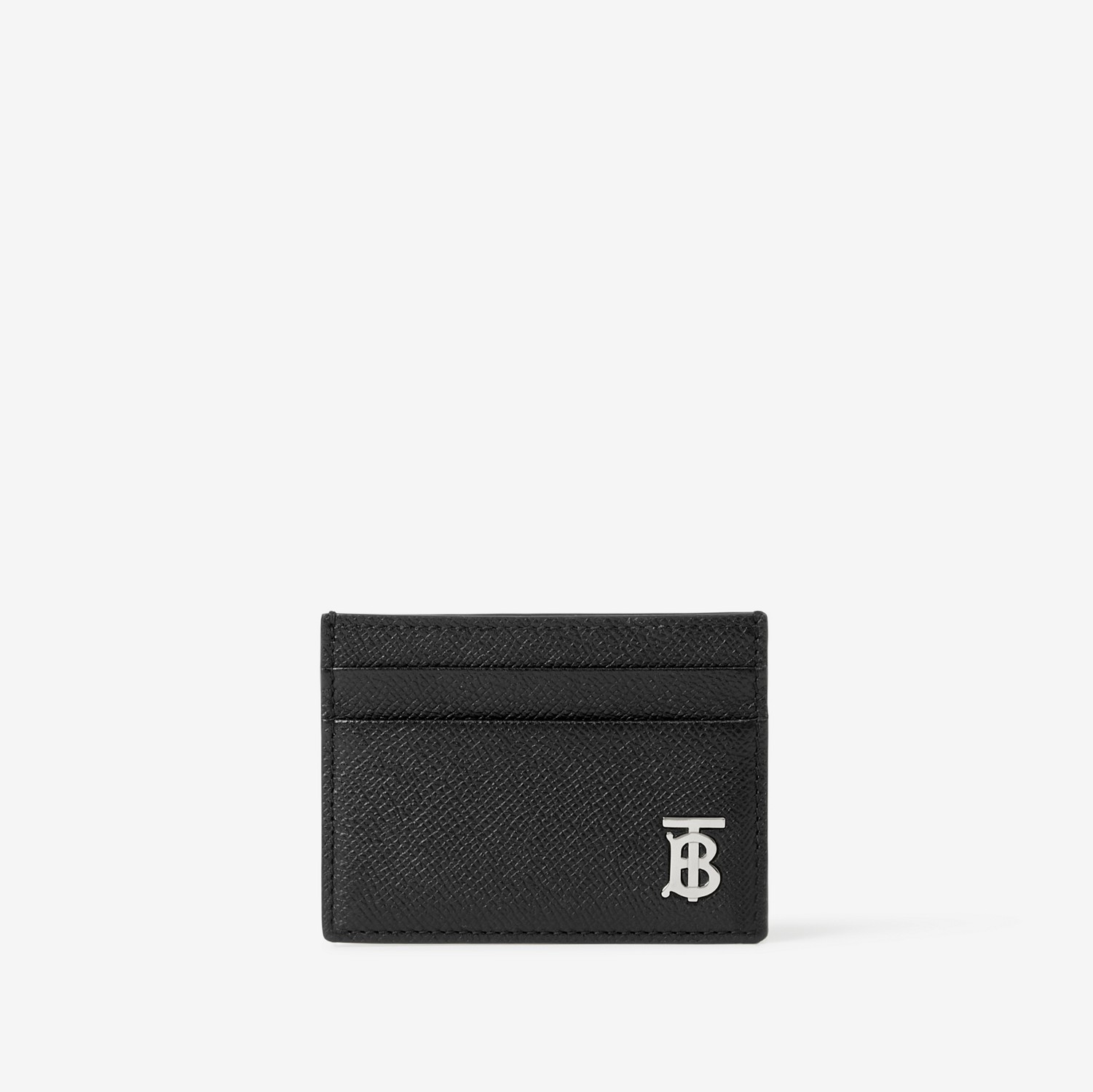 Grainy Leather TB Card Case in Black - Men | Burberry® Official