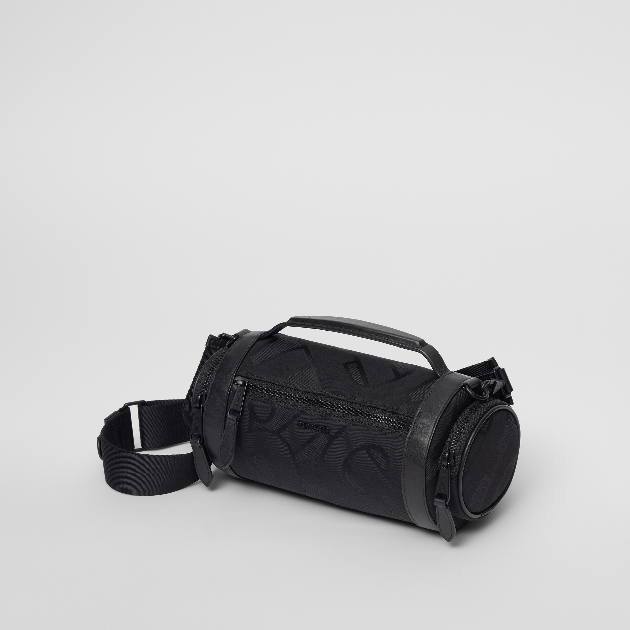 Monogram Jacquard Sound Bag in Black - Men | Burberry® Official - 4