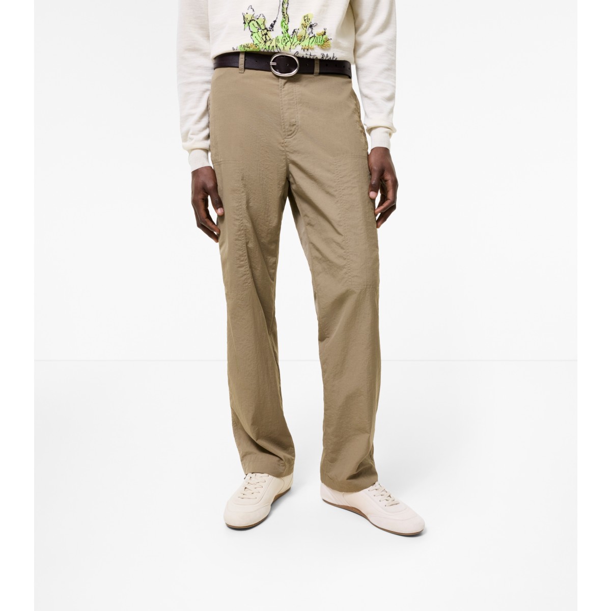  Embroidered Nylon Cargo Trousers