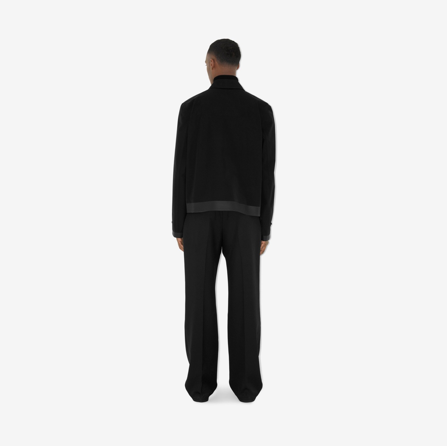 Bonded Nylon Harrington Jacket in Black - Men | Burberry® Official