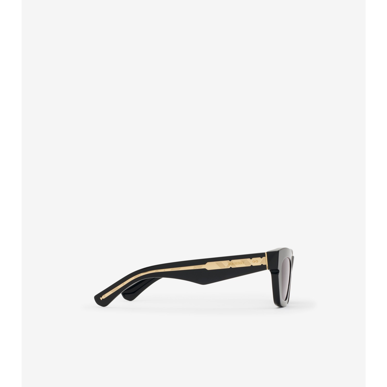 Lunettes de soleil œil-de-chat Check incrusté​
