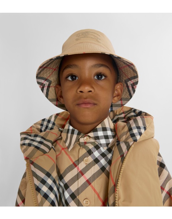 Reversible Cotton Blend Bucket Hat