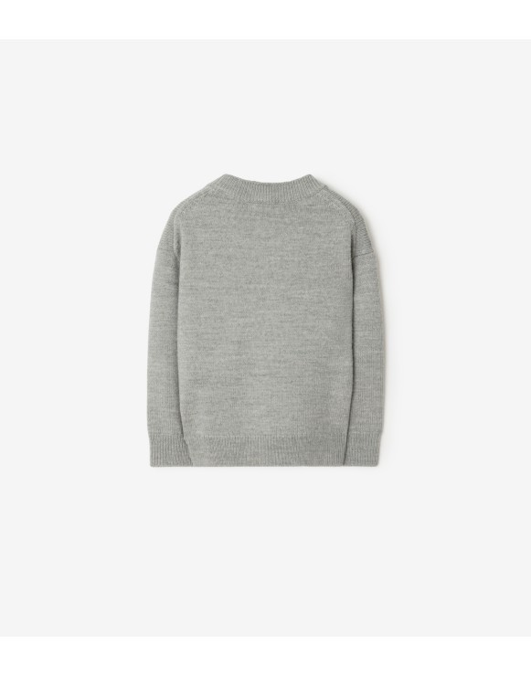 Pullover in lana con orsetto Thomas