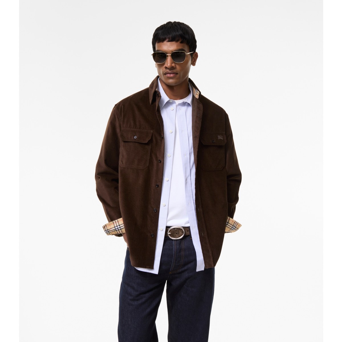  Check Corduroy Overshirt