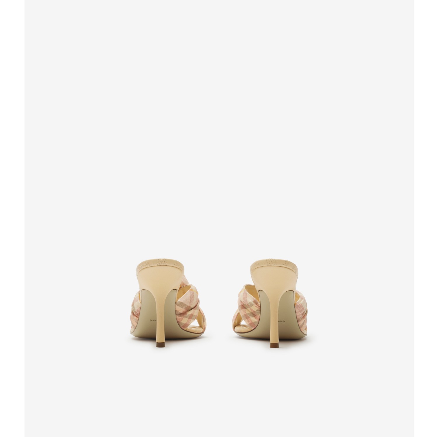Check Mews Rose Mules​