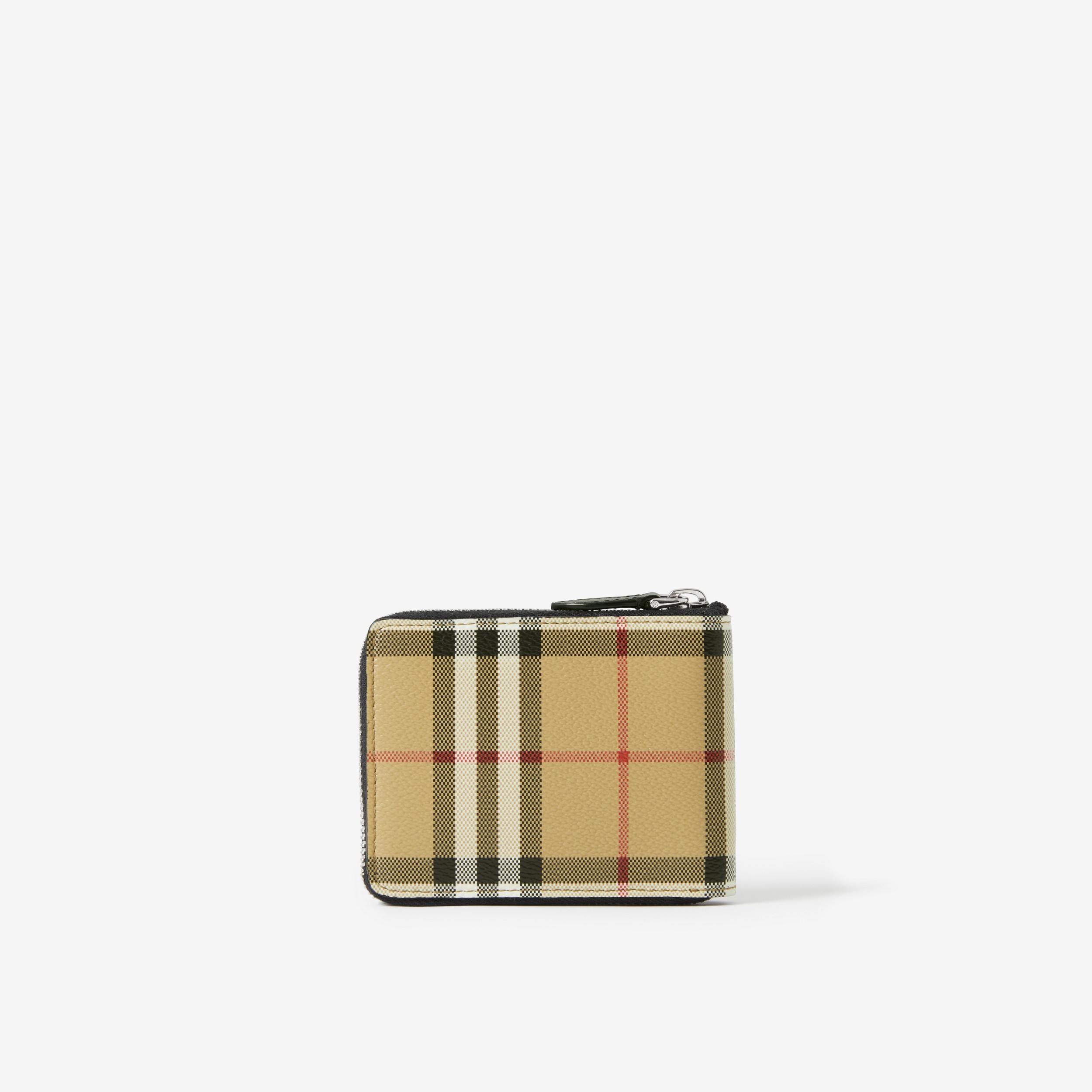 Brieftasche in Check mit umlaufendem Reißverschluss (Vintage-beige) - Herren | Burberry® - 3